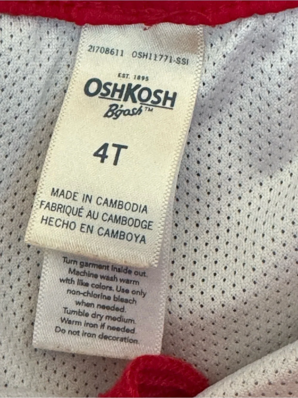 OshKosh Bigosh 4T Navy Star Print Swim Trunks
